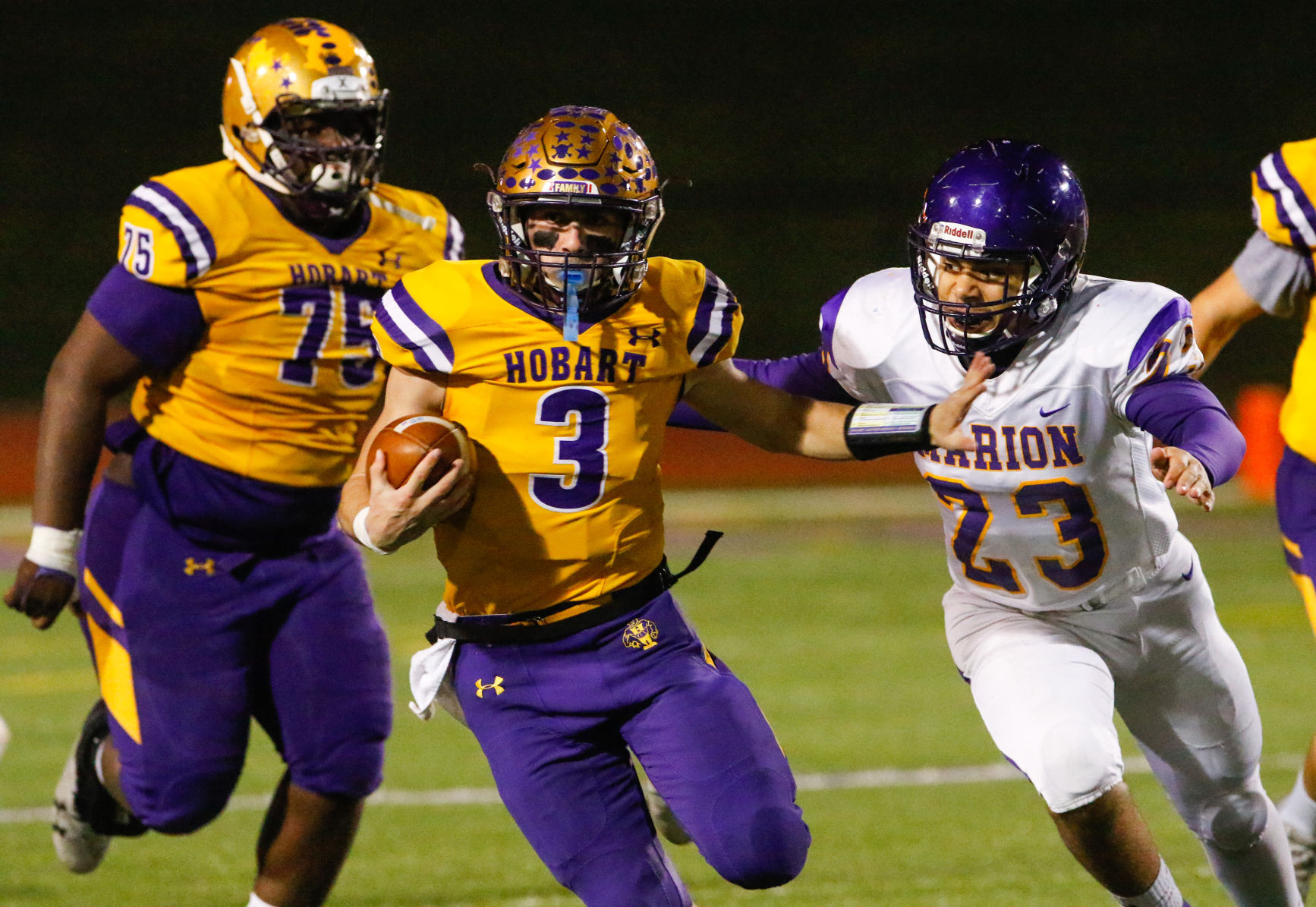 4A football semistate: Hobart vs. Marion